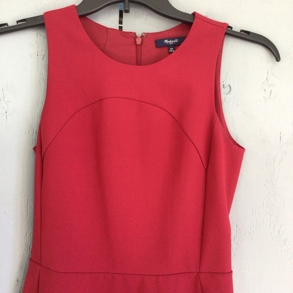 Dark red Madewell midi dress - Picture 10 of 13